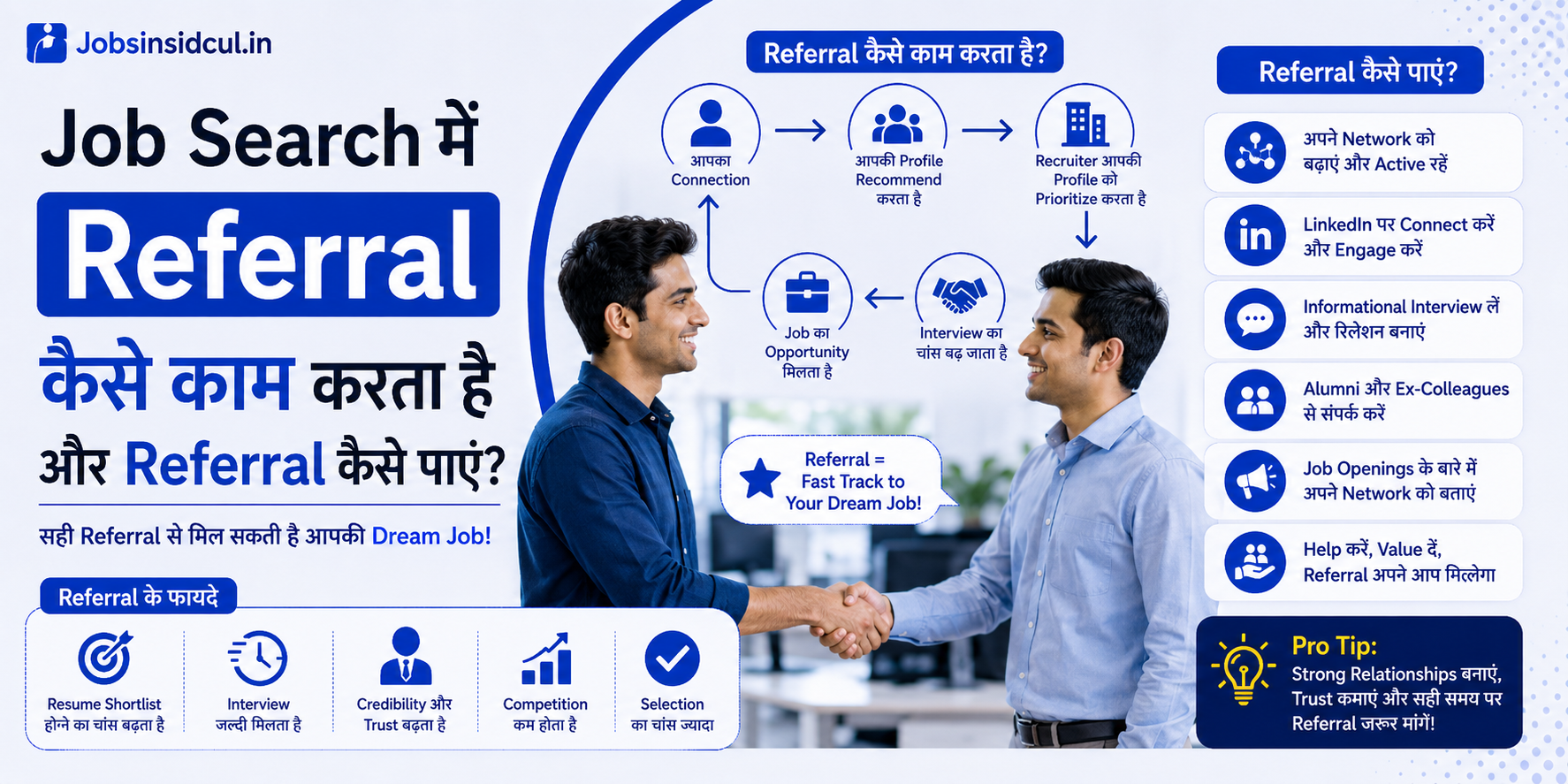 Job Search में Referral कैसे पाएं